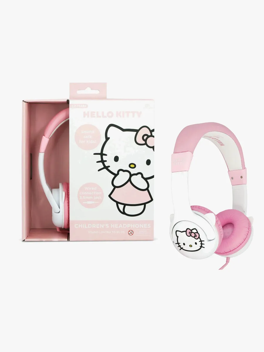 Hello Kitty Hörlurar med Öron 85dB, Rosa