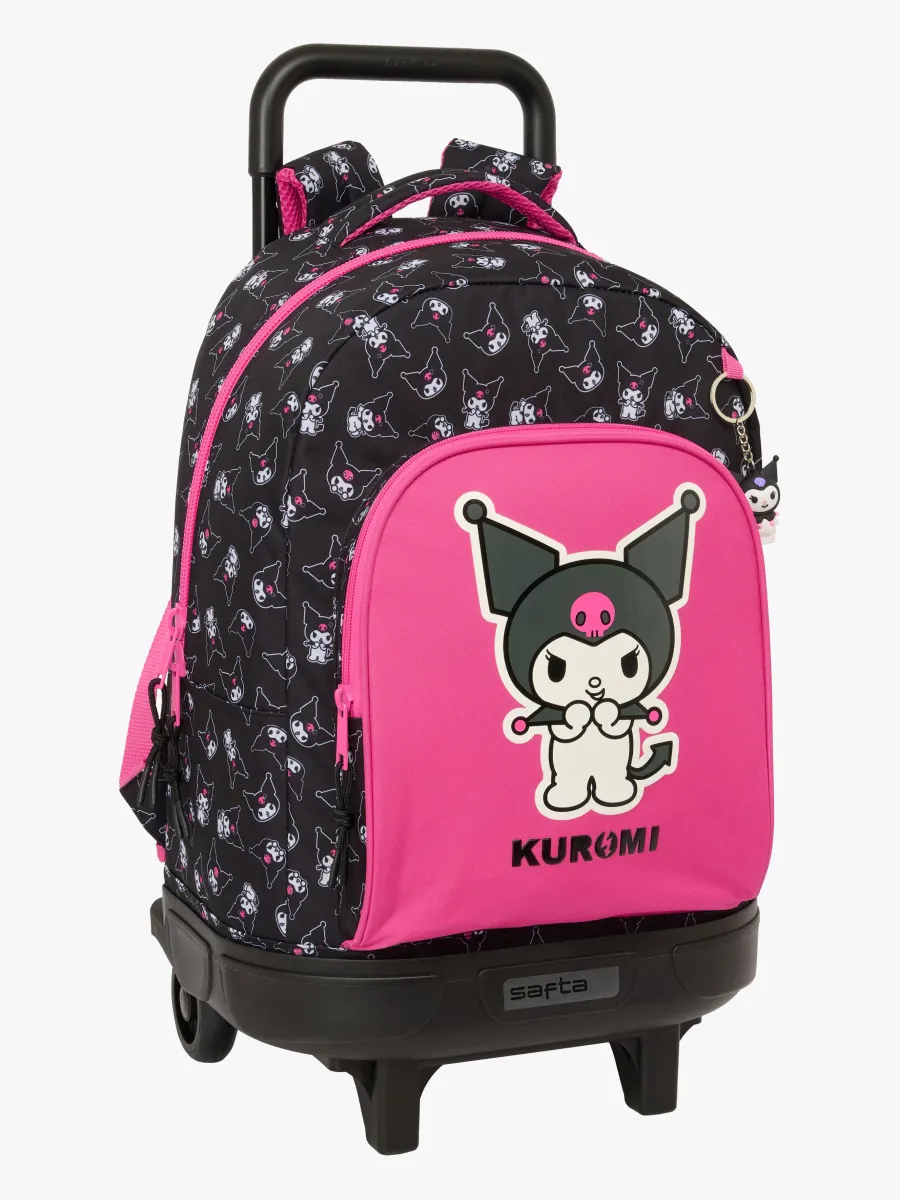 Hello Kitty Kuromi  Kompakt Resväska 33L, Rosa/svart