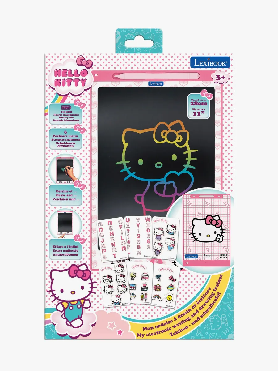 Hello Kitty Ritplatta 10" med Stencilmallar