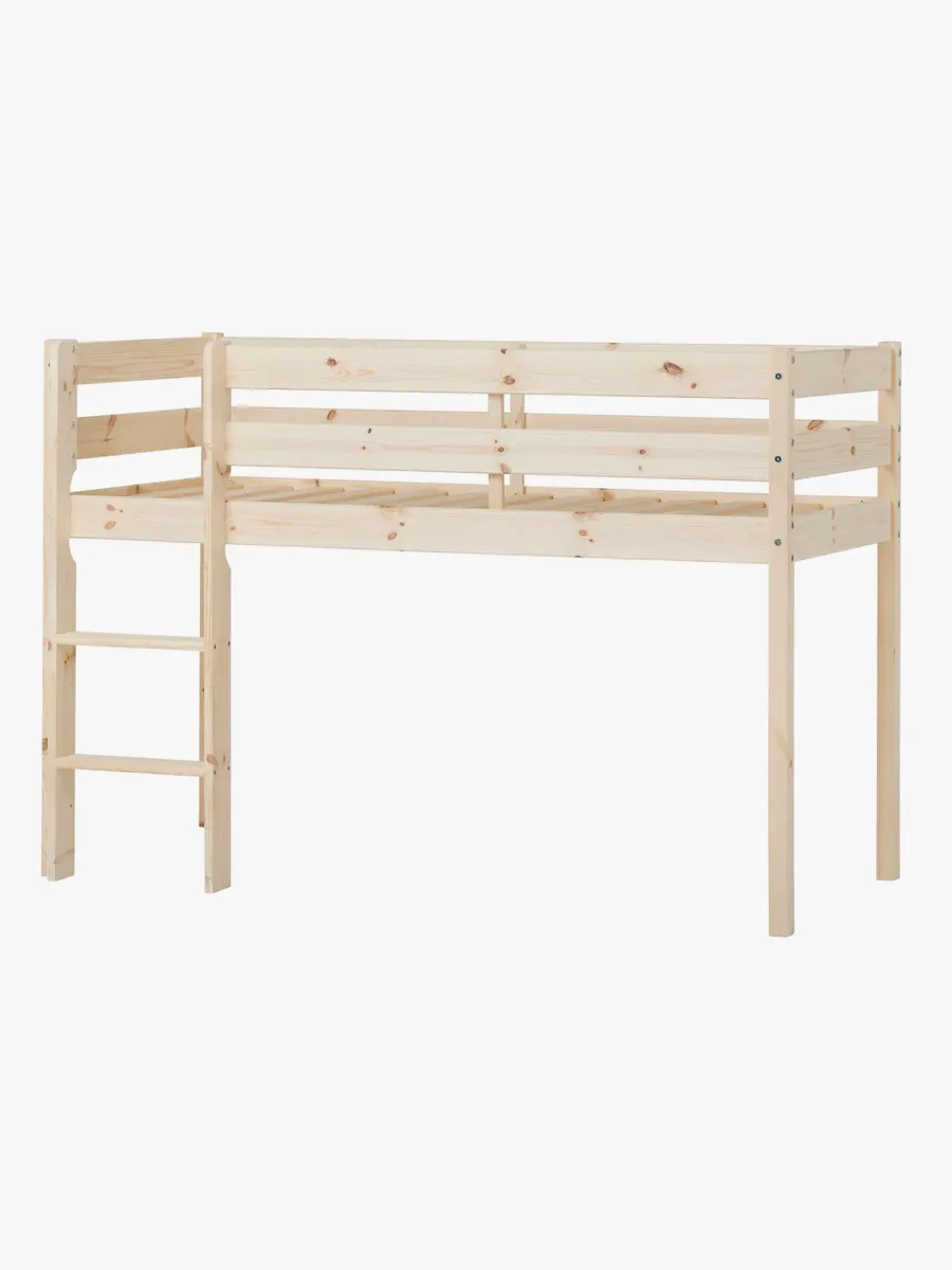 Hoppekids ECO Comfort  Halvhög Loftsäng 70x160, Trä, Barnsäng, Juniorsäng