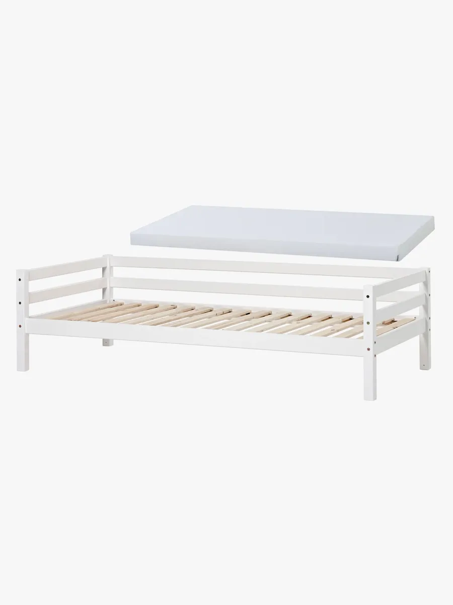 Hoppekids ECO Dream Enkelsäng Med Skummadrass 90x200, Vit, Barnsäng, Juniorsäng