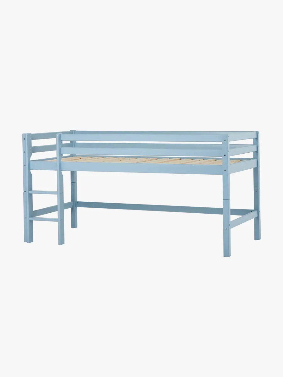 Hoppekids ECO Dream Halvhög Loftsäng 90x200, Blå, Barnsäng, Juniorsäng