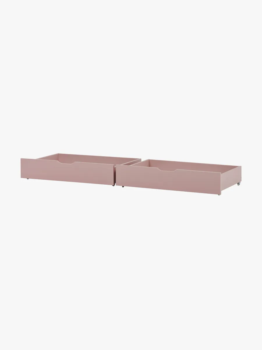 Hoppekids Sänglåda 2 pack, Pale Rose