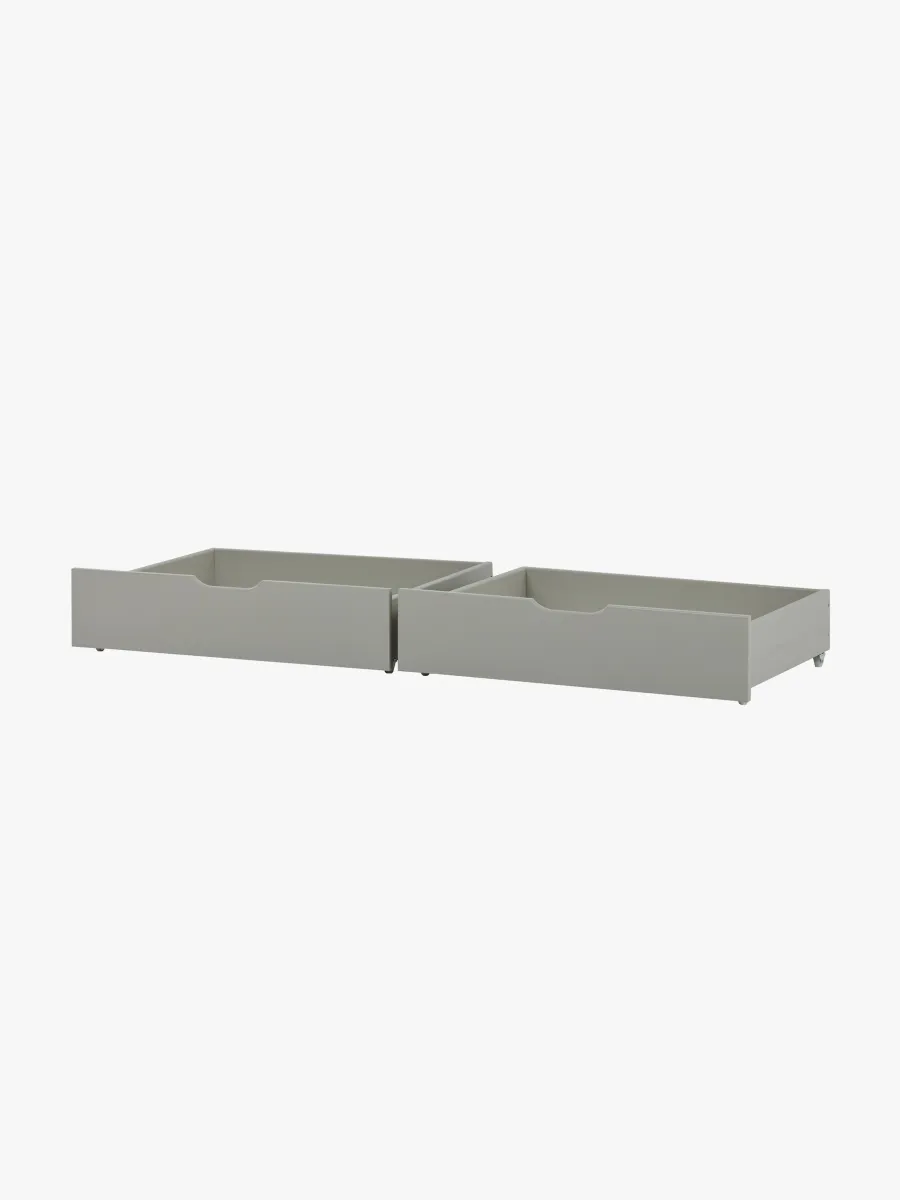 Hoppekids Sänglåda IDA-MARIE 2-pack, Dove Grey