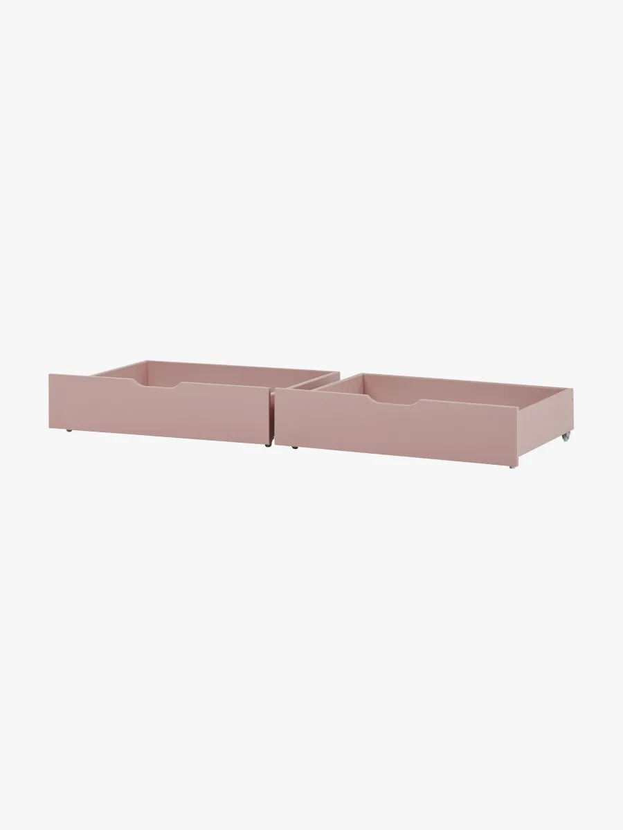 Hoppekids Sänglåda IDA-MARIE 2-pack, Pale Rose