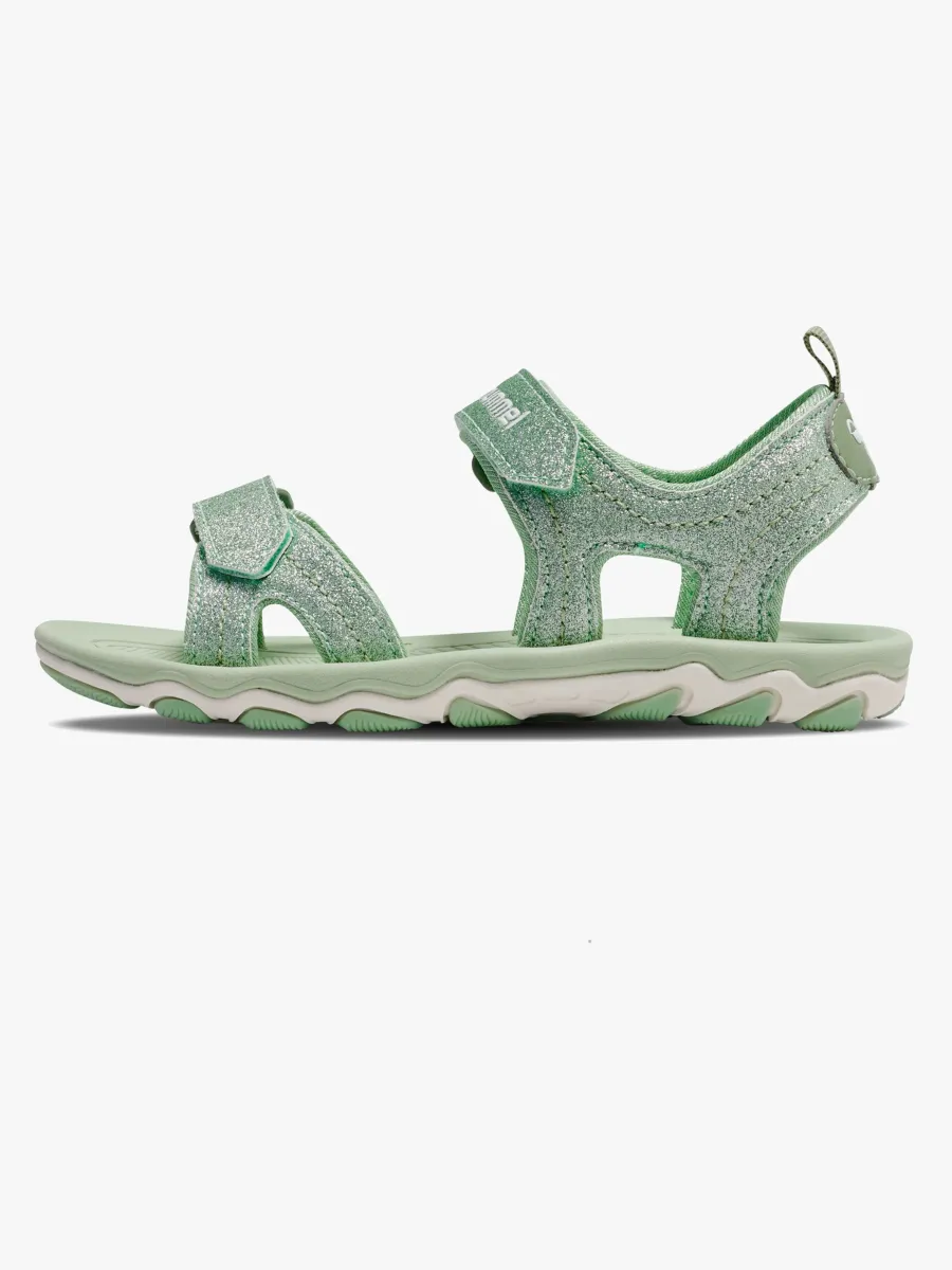 Hummel Glitter Jr Sandaler, Frosty Green, 34