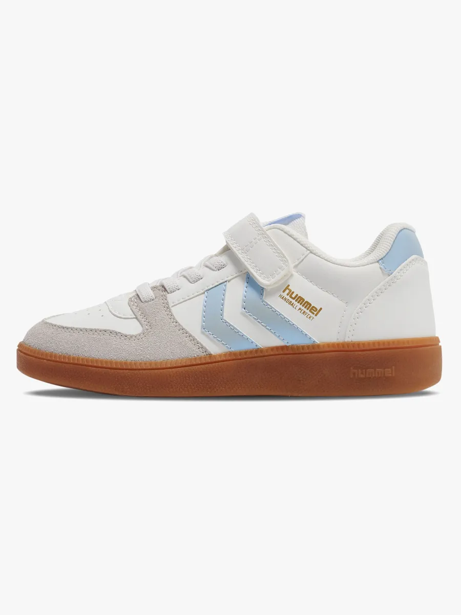 Hummel Handball Perfect SP Jr Sneakers, White/Metallic Blue, 34