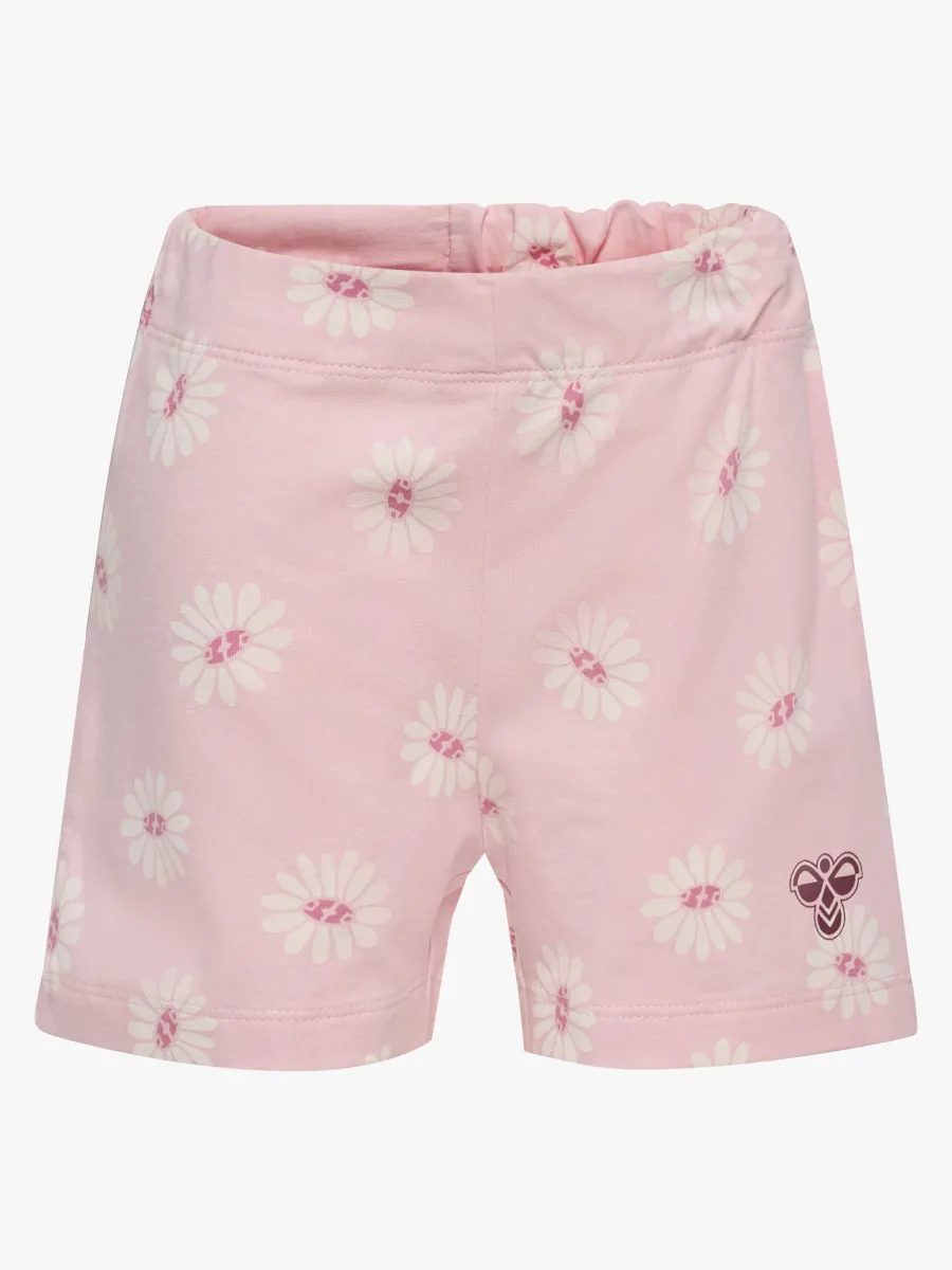 Hummel Mini Loose Flower Shorts, Pale Lilac, 104