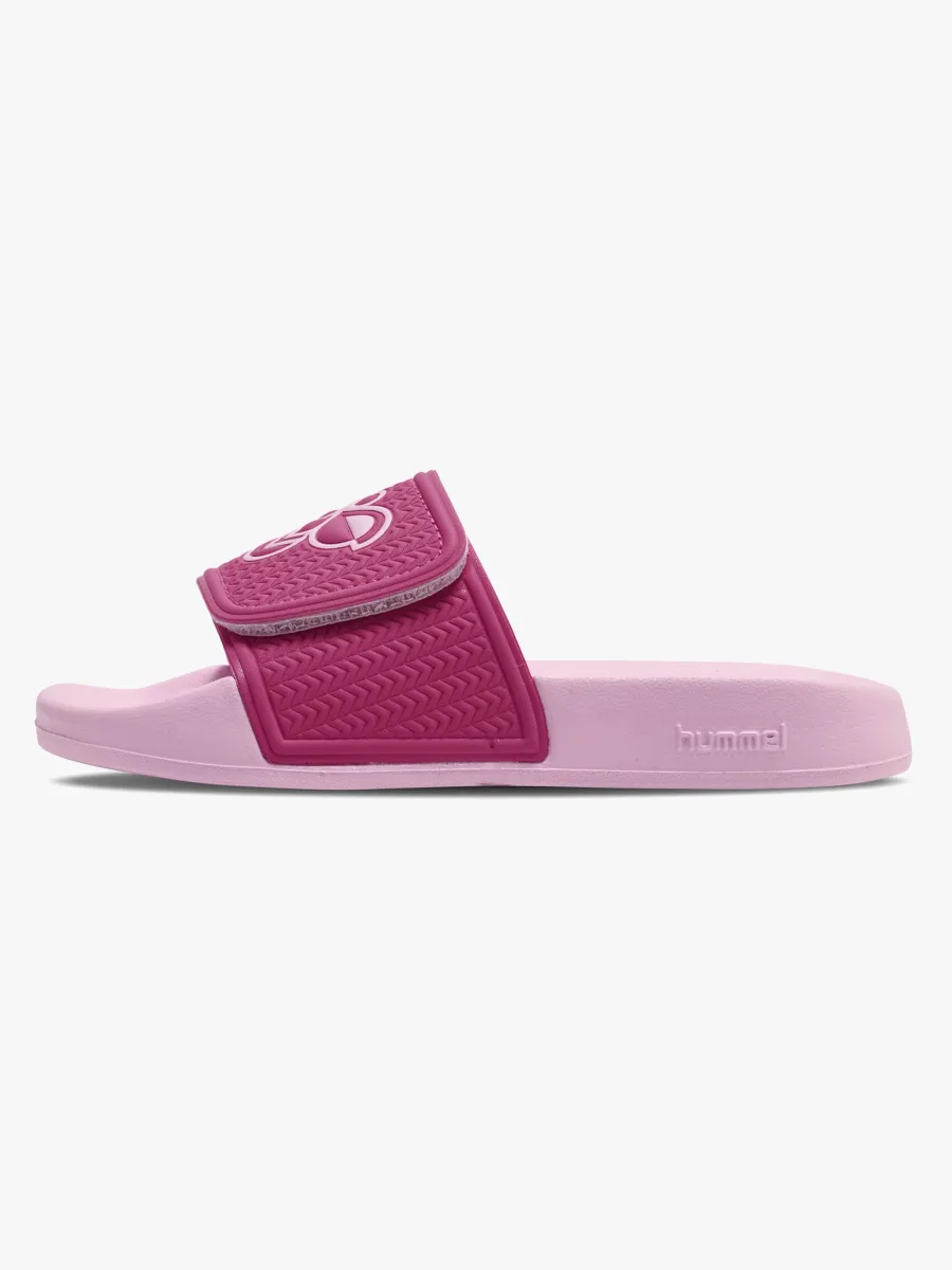 Hummel Pool Slide Jr Tofflor, Roseate Spoonbill, 38