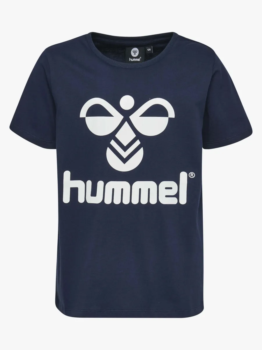 Hummel Tres T-shirt, Black Iris, 134
