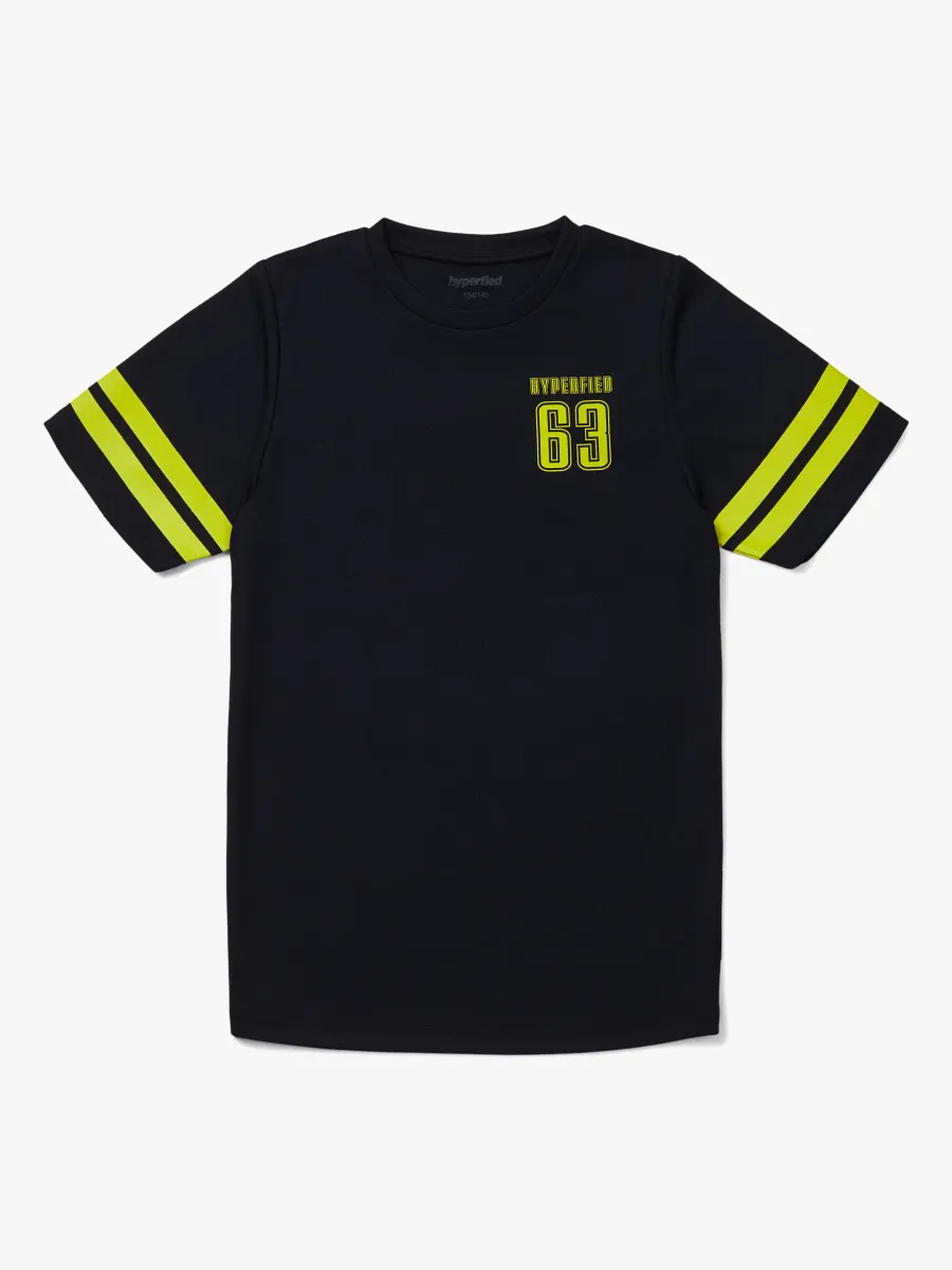 Hyperfied Back Logo T-Shirt, Anthracite 122-128