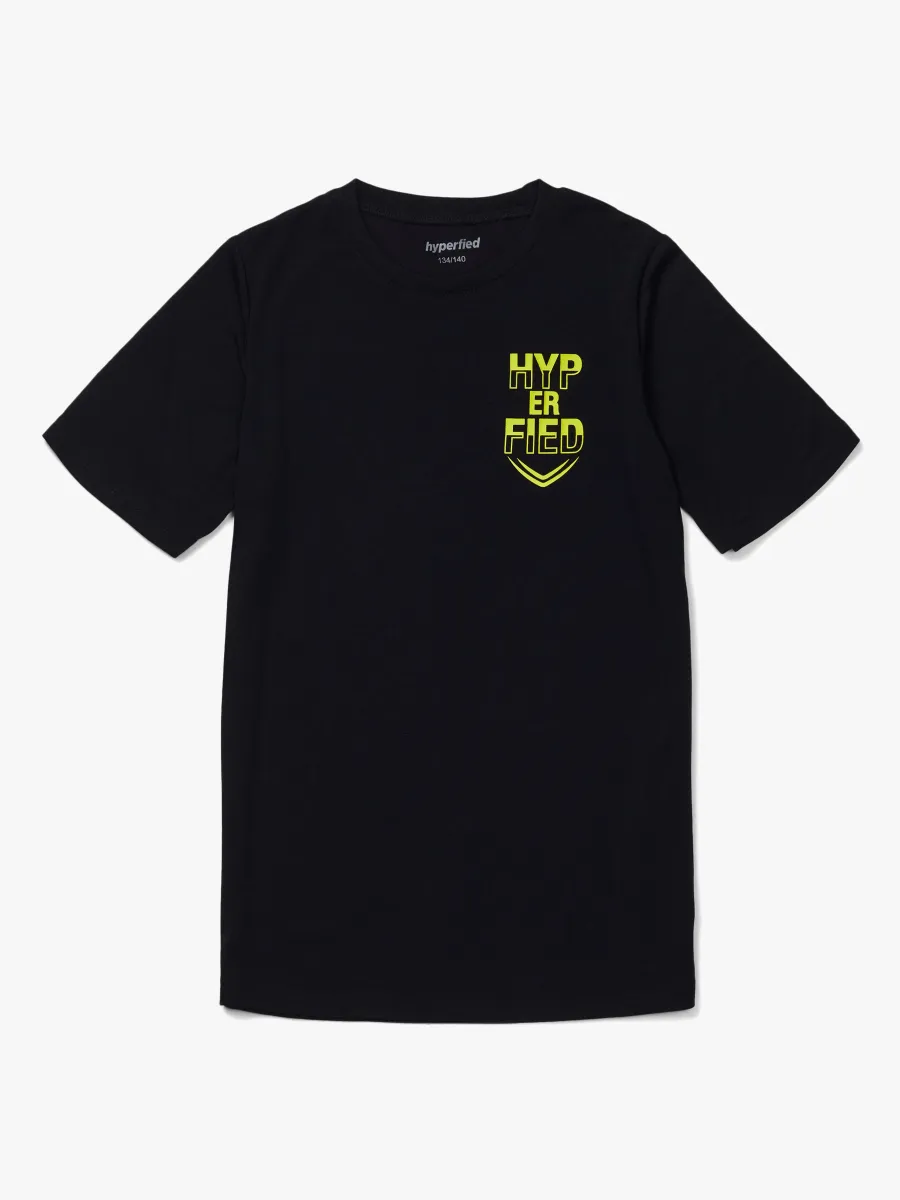 Hyperfied Neo Logo T-Shirt, Anthracite 122-128