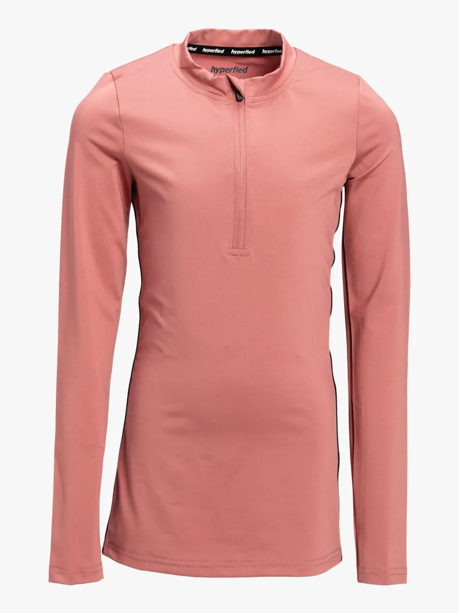 Hyperfied Running Tape Logo Sweater, Withered Rose 146-152