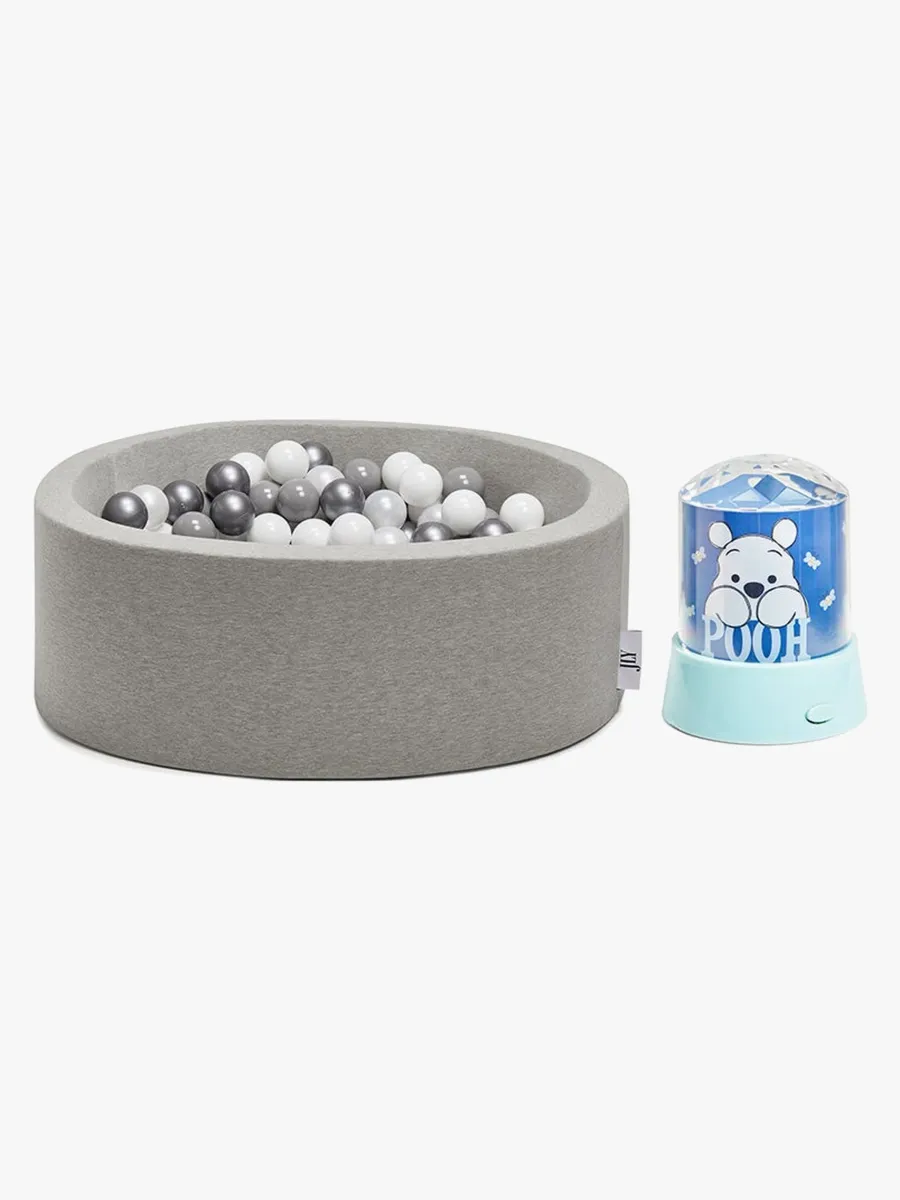 JLY Bollhav Med Nalle Puh Projektor, Grey/Blue