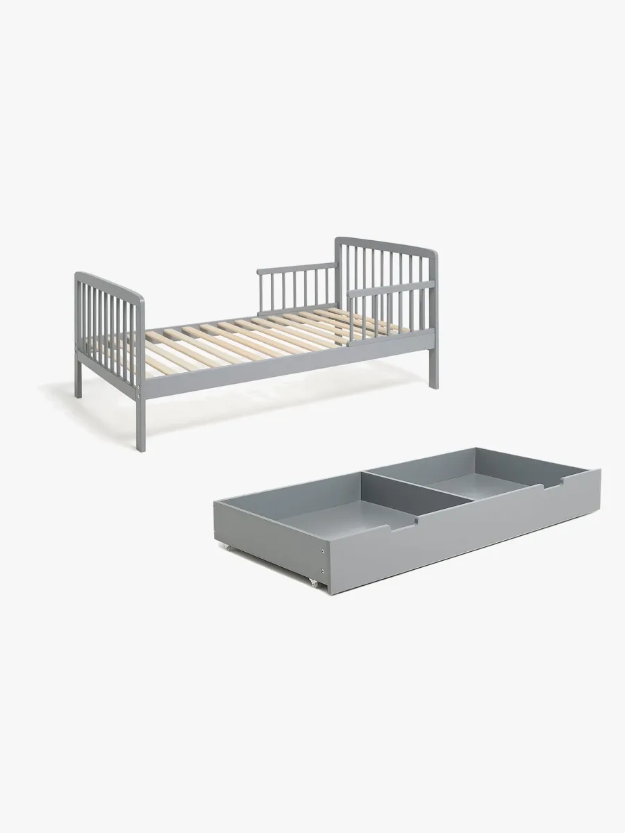 JLY HEAVEN Juniorbed MEYA Inkl. Bed Storage, Dark Grey