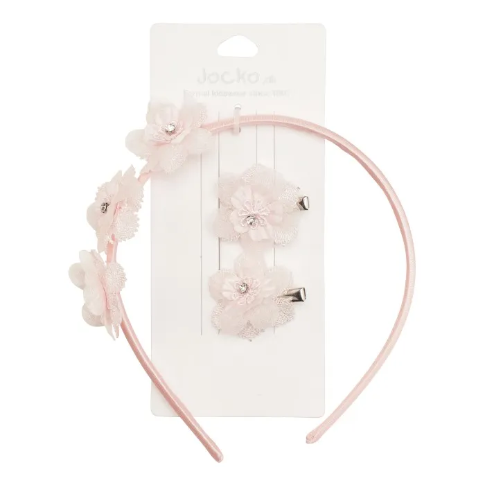 Jocko Diademset Flowers (Soft Pink)