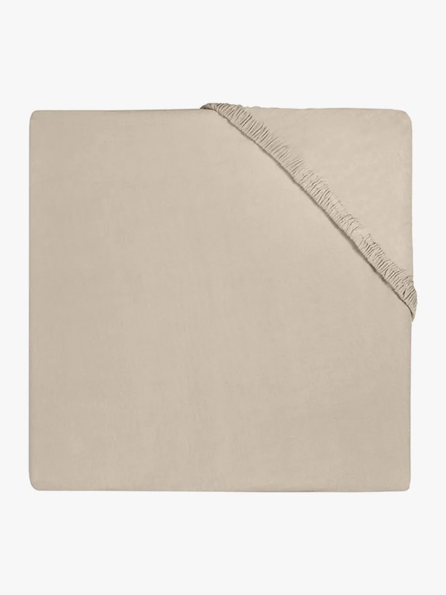Jollein Dra-på-lakan Bomullsjersey 40x80cm, Nougat