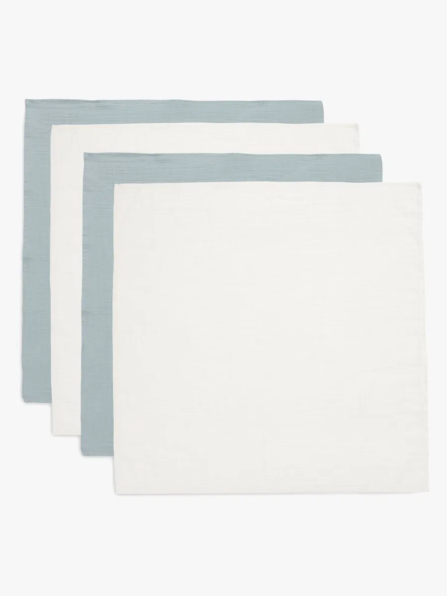 Jollein Muslinfilt 4-Pack, Sea Green/Ivory