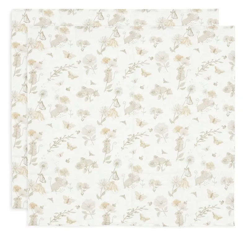 Jollein muslinfilt Dreamy Mouse 2-pack, 70x70 cm
