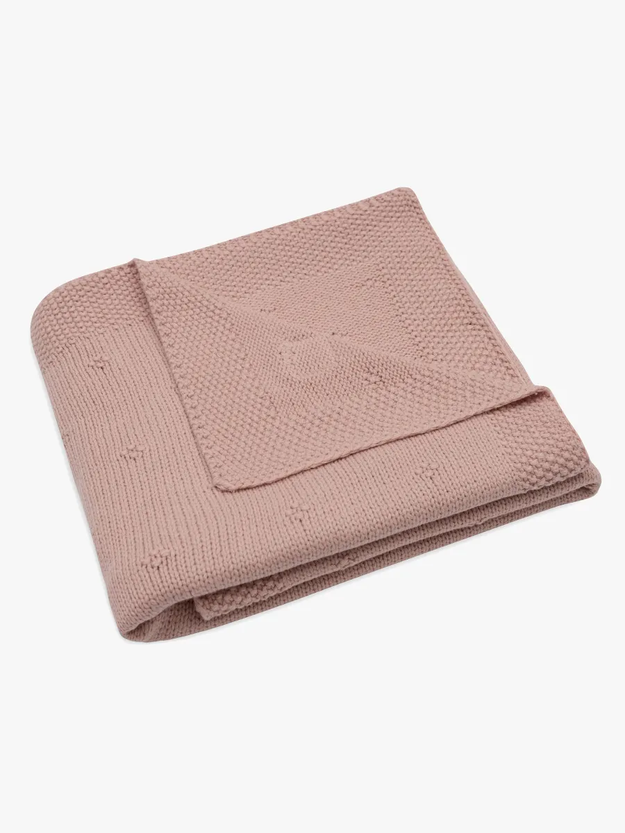Jollein Stickad Filt Cozy, Wild Rose