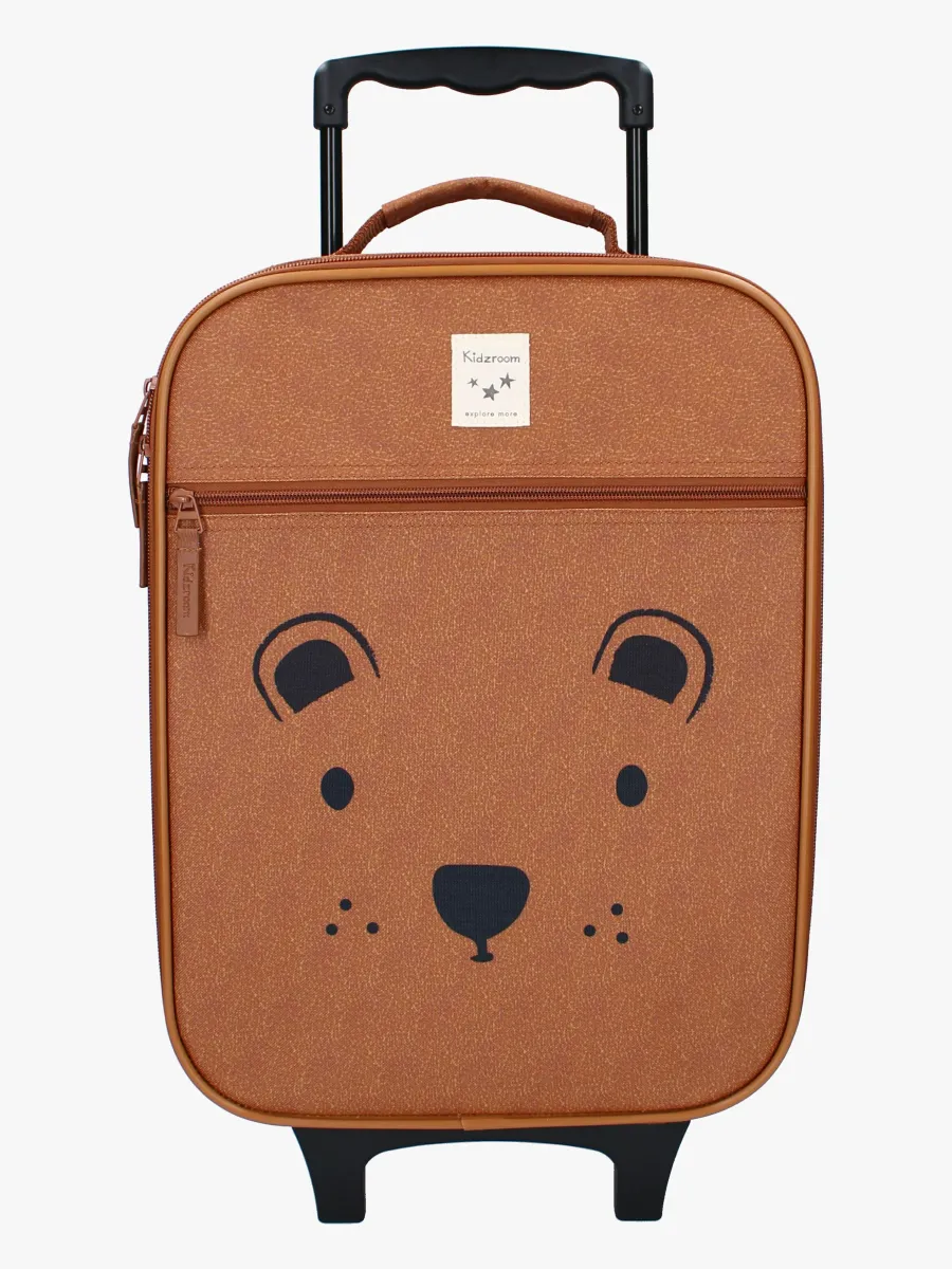 Kidzroom Trolley Resväska Beary Excited, Brun