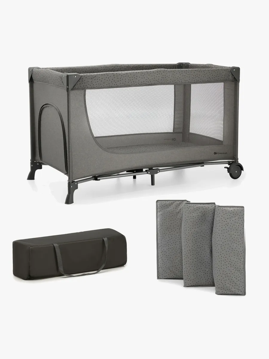 Kinderkraft JOY 2 Resesäng, Dark Grey
