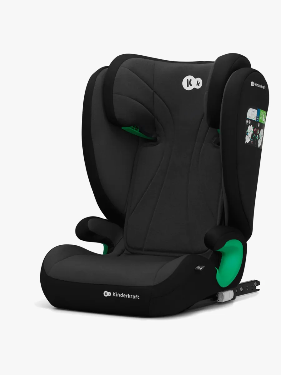 Kinderkraft JUNIOR FIX 2 i-Size Bältesstol, Graphite Black