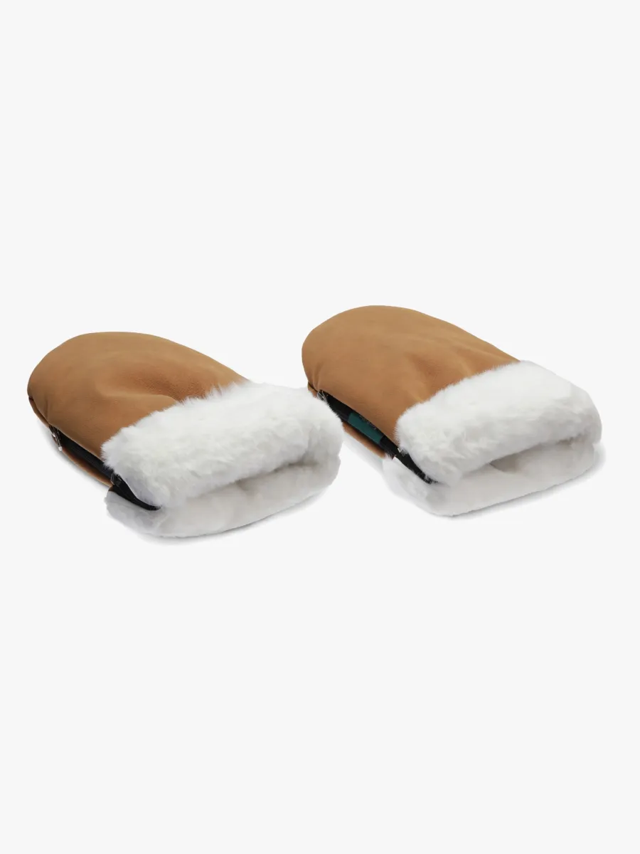KONG.WALTHER Østerbro Faux Suede Barnvagnsvantar, Brown