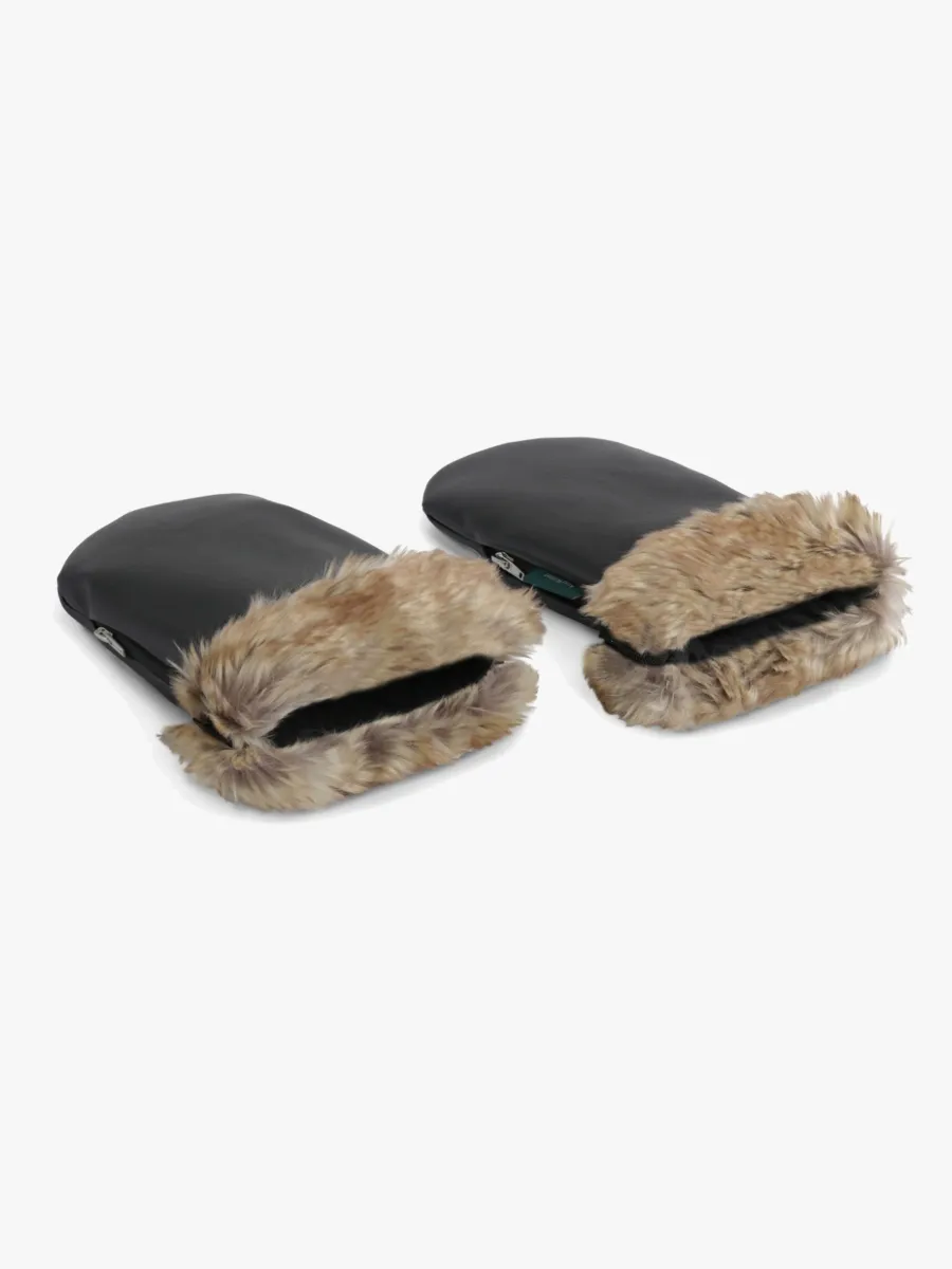 KONG.WALTHER Østerbro Fur Barnvagnsvantar, Black