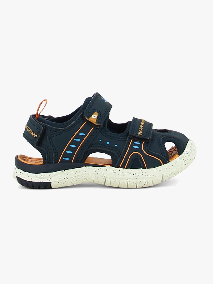 Leaf Ljungby Sandaler, Navy/Orange, 20