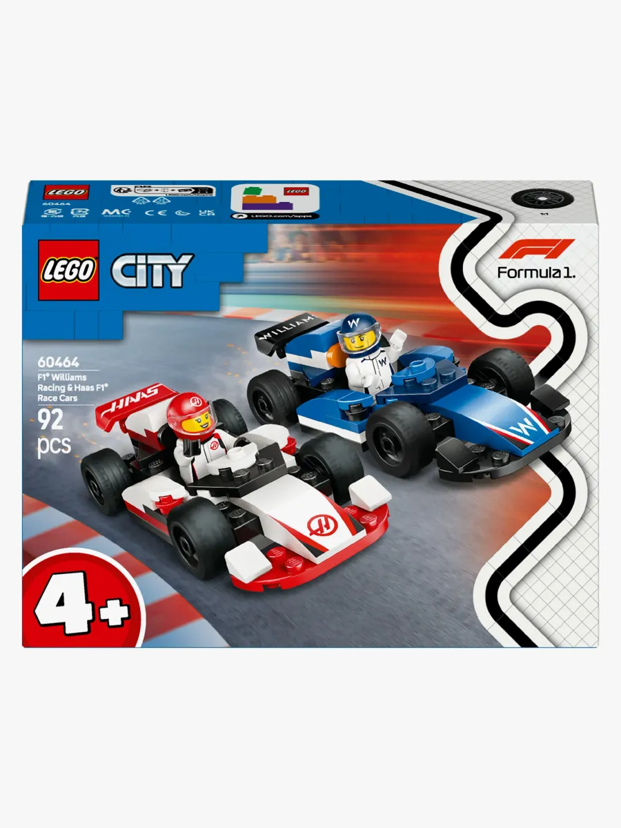 LEGO City 60464 F1 Williams Racing &  Haas F1 racerbilar