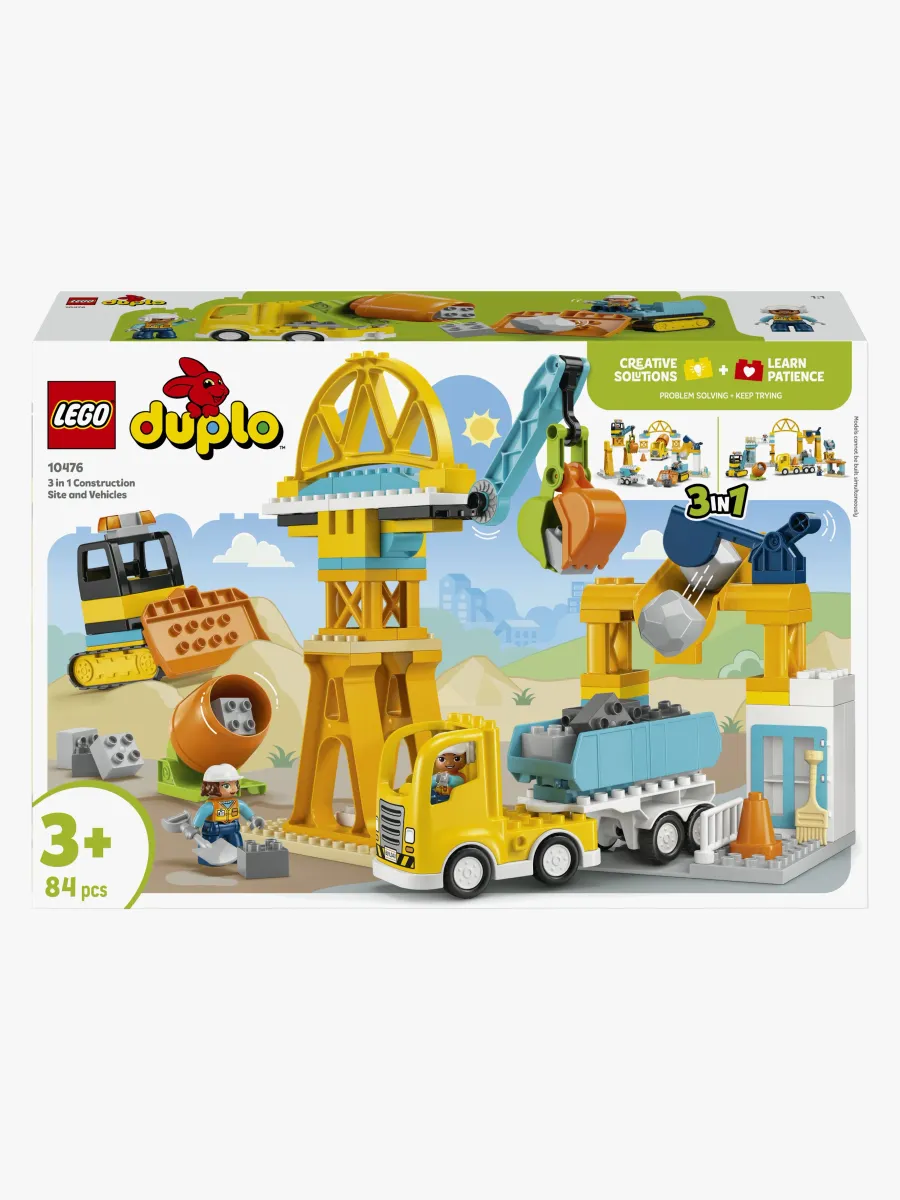 LEGO DUPLO Town 10476 3 i 1 Byggarbetsplats och fordon