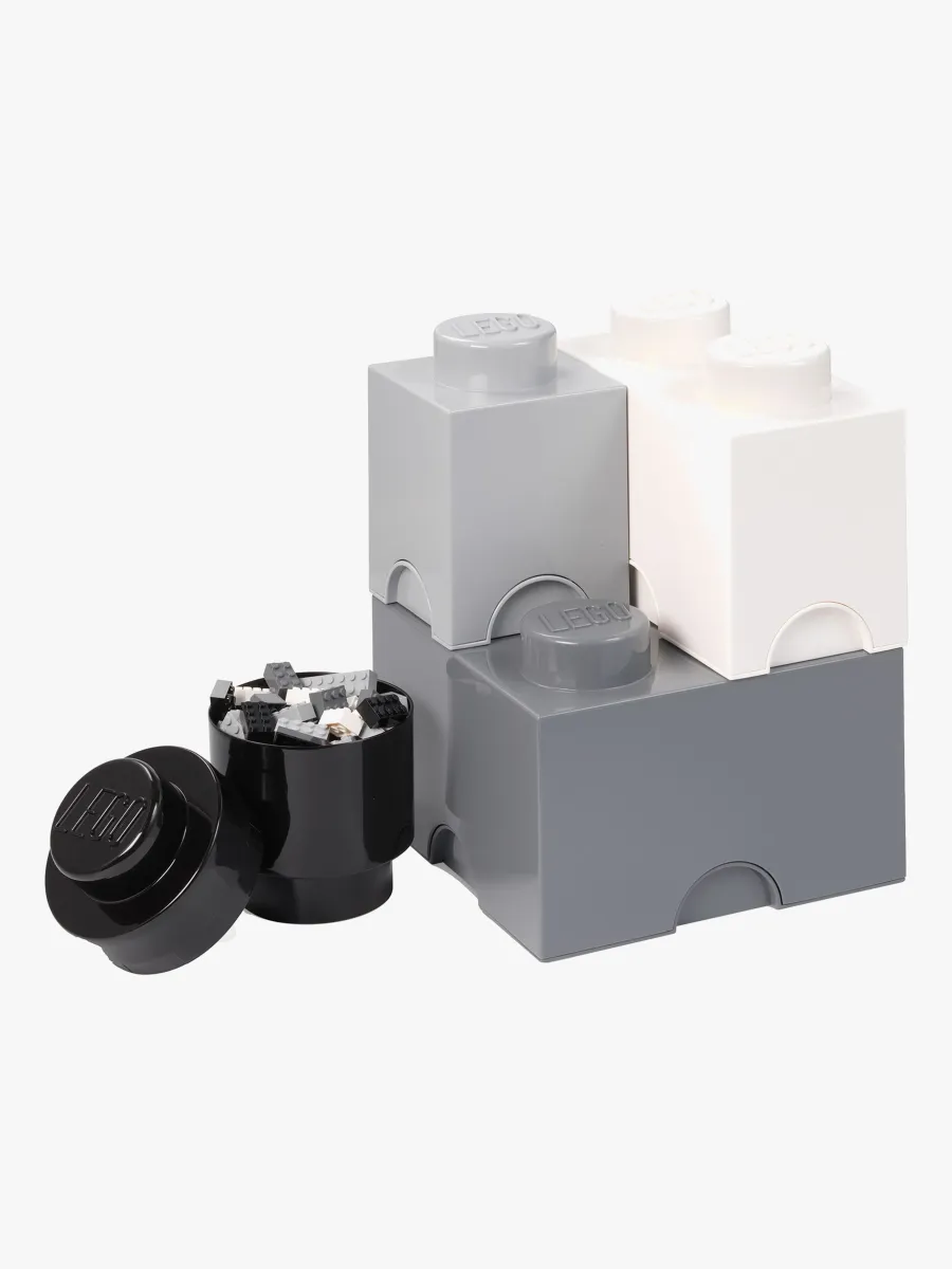 LEGO Förvaring 4, White/Grey/Black, Förvaring Barnrum