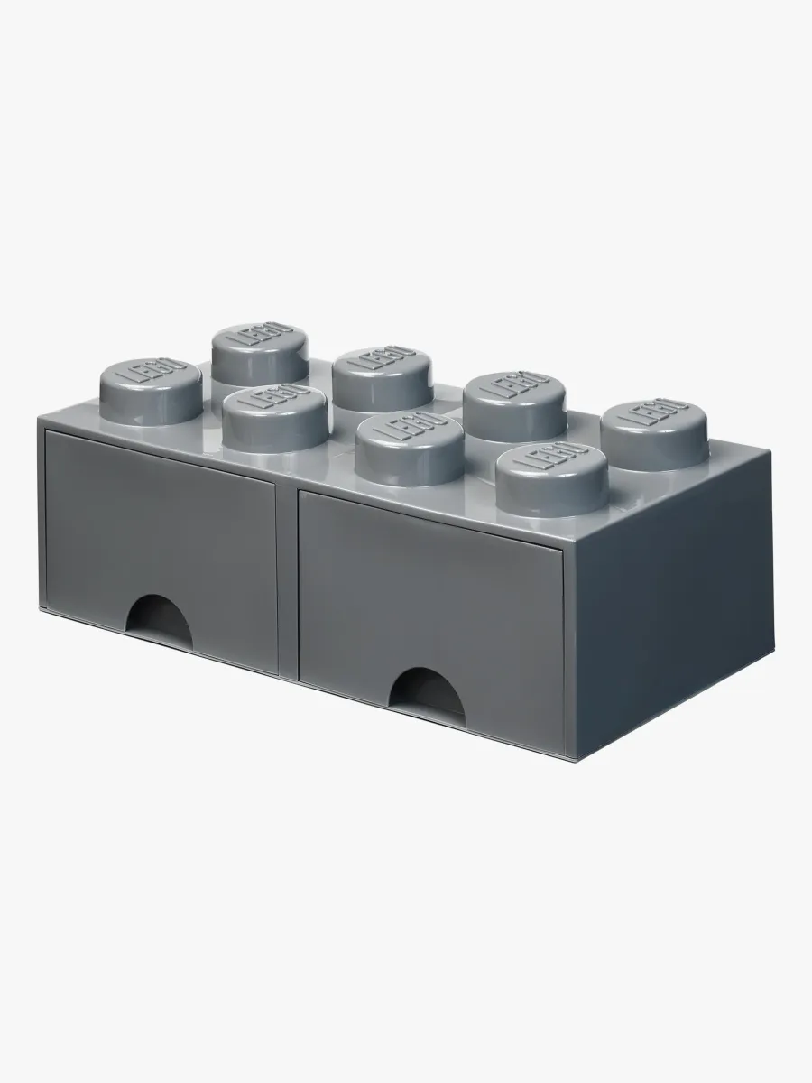 LEGO Förvaring Med Låda 8, Dark Grey, Förvaring Barnrum