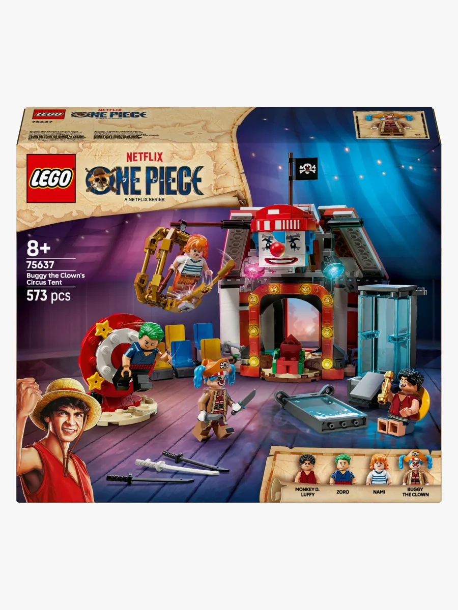 LEGO ONE PIECE 75637 Clownen Buggys cirkustält