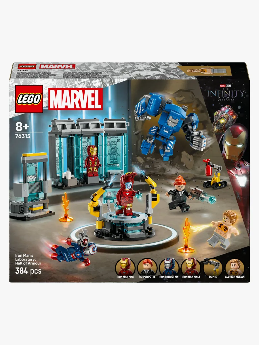LEGO Super Heroes Marvel 76315 Iron Mans labb: rustningarnas sal