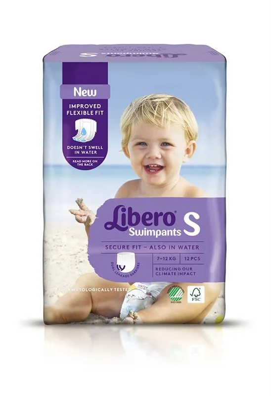Libero badblöja 12-pack, 7-12 kg (small)