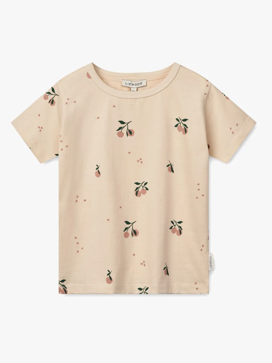 LIEWOOD Apia T-shirt, Peach/Sea shell, 98