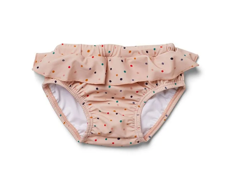 Liewood badbyxa Elise med volang stl 56/62, confetti mix