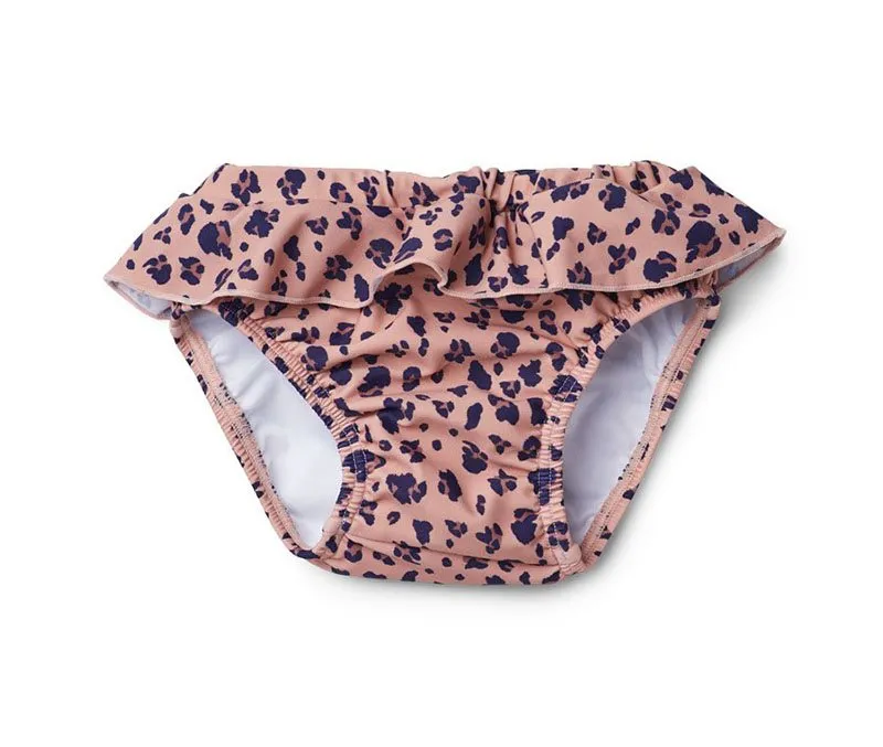 Liewood badbyxa Elise med volang stl 56/62, mini leo/coral