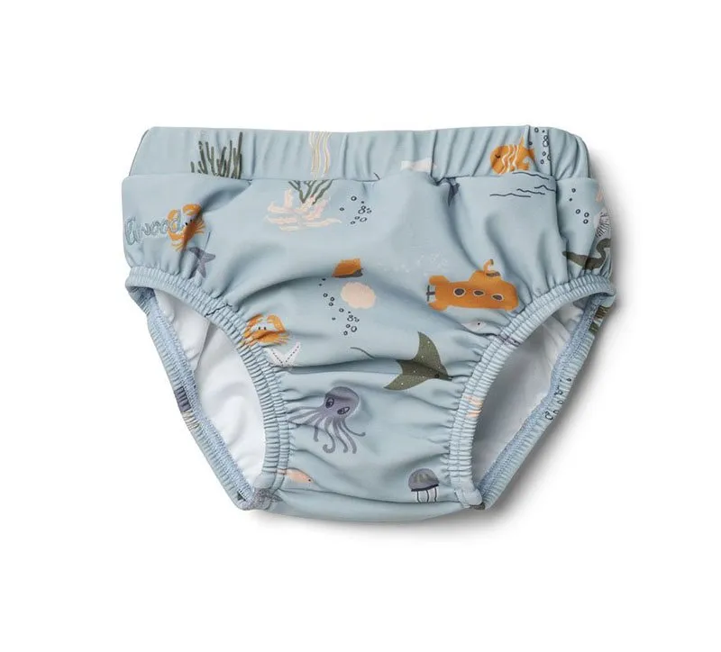 Liewood badbyxa Frej stl 56/62, sea creature mix
