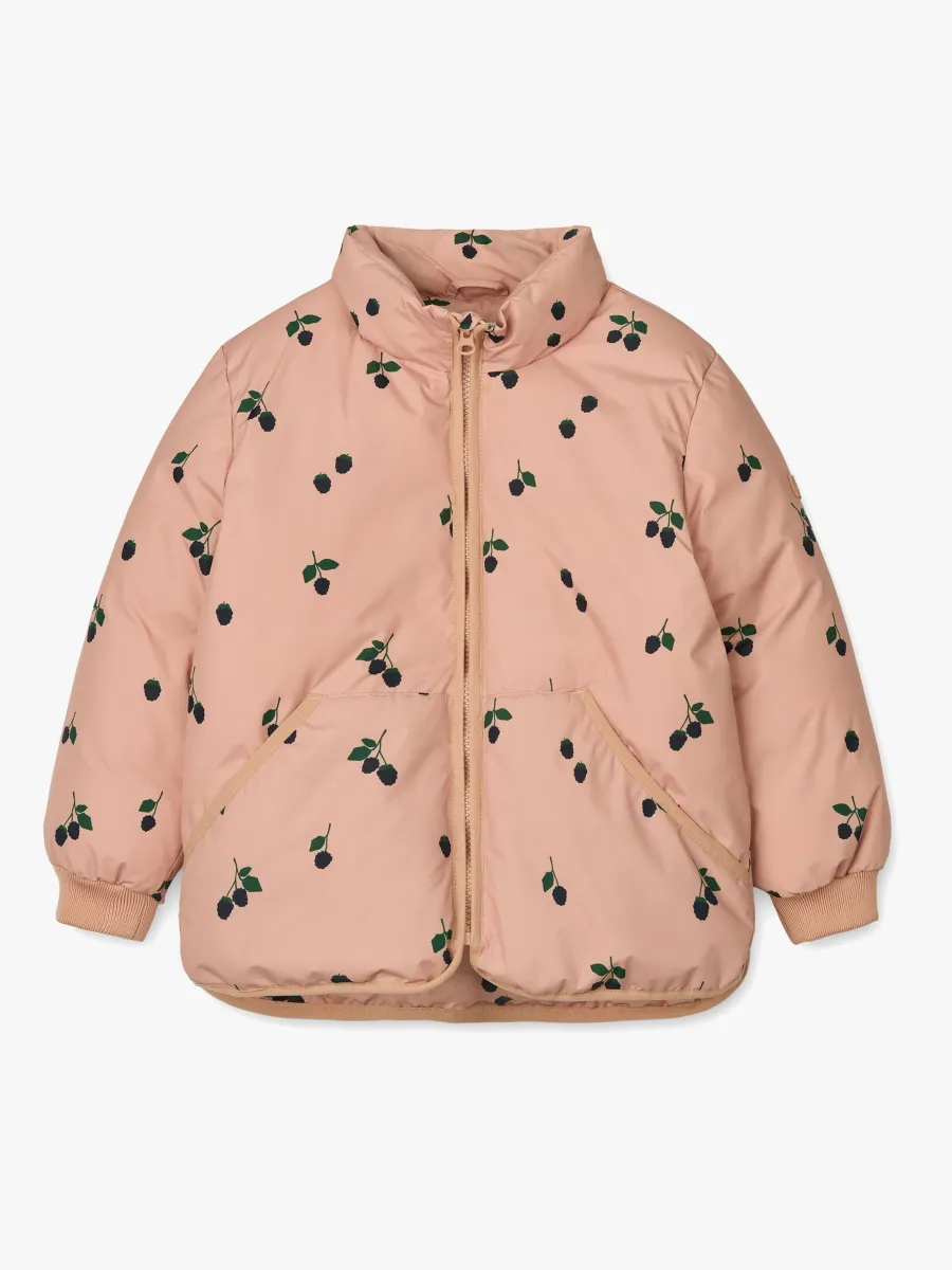 LIEWOOD Brantley Puffjacka, Berry/Pale Tuscany, 122