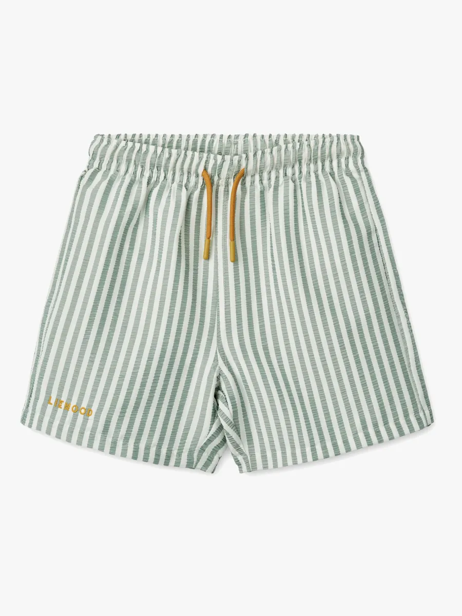 LIEWOOD Duke Stripe Badshorts, Stripe Peppermint/Crisp white, 116