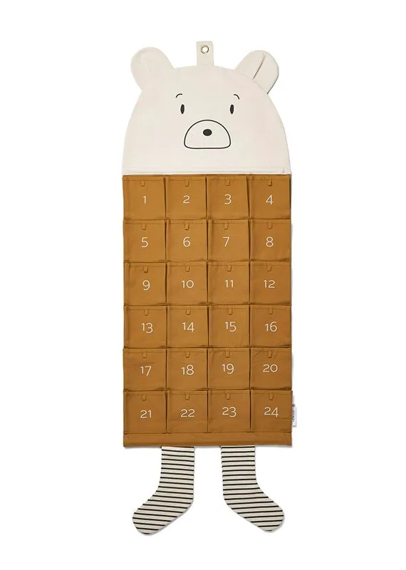 Liewood julkalender Klaus, Mr Bear golden caramel