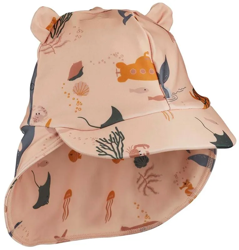 Liewood solhatt Senia stl 6-9 mån, sea creature rose mix