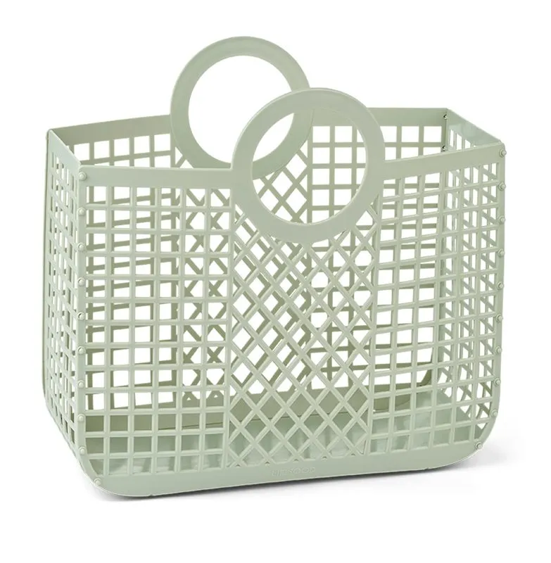 Liewood strandväska Bloom, dusty mint