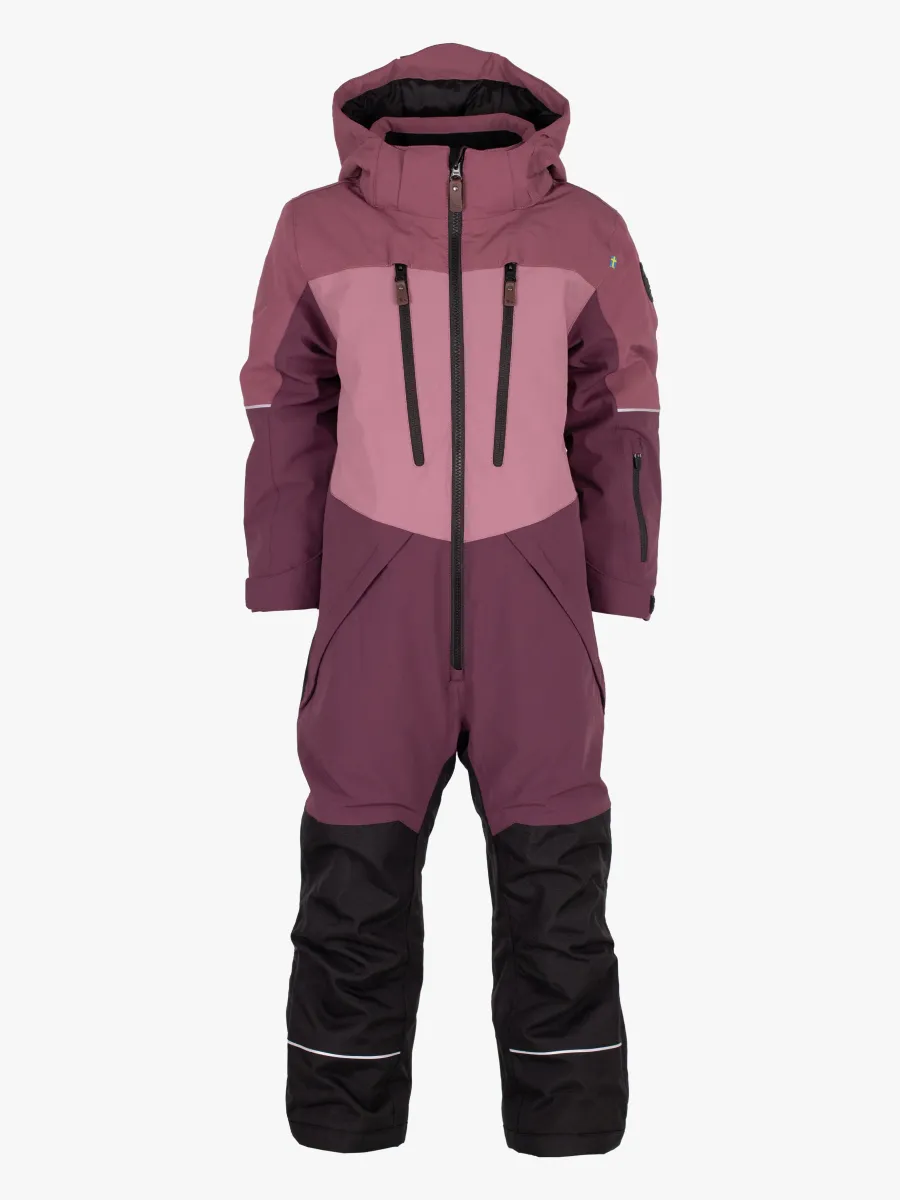 Lindberg Alpine Overall, Dry Rose/Plum, 100