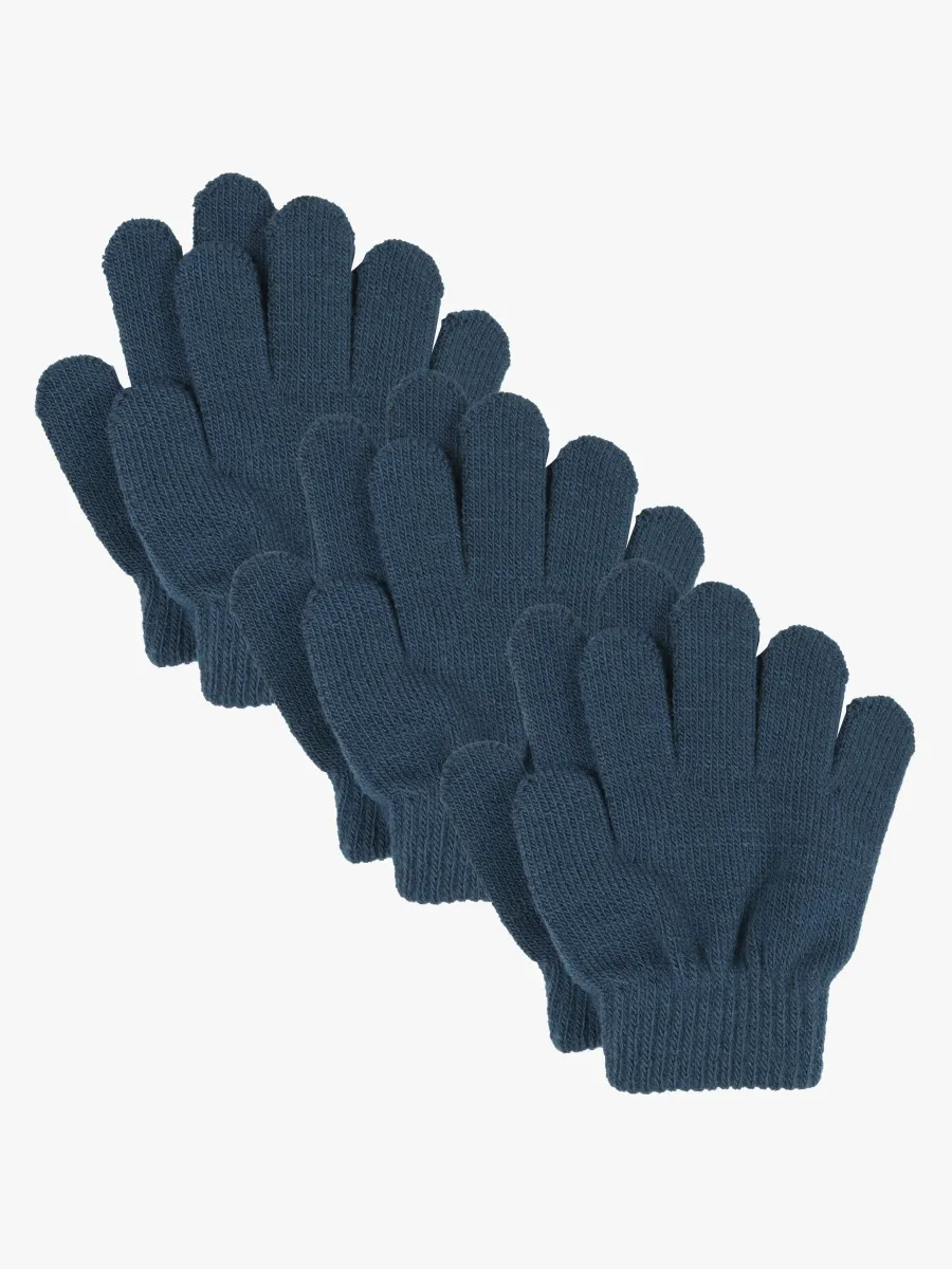 Lindberg Åsbro Magic Fingervante 3-pack, Mörkblå, 2-5 År