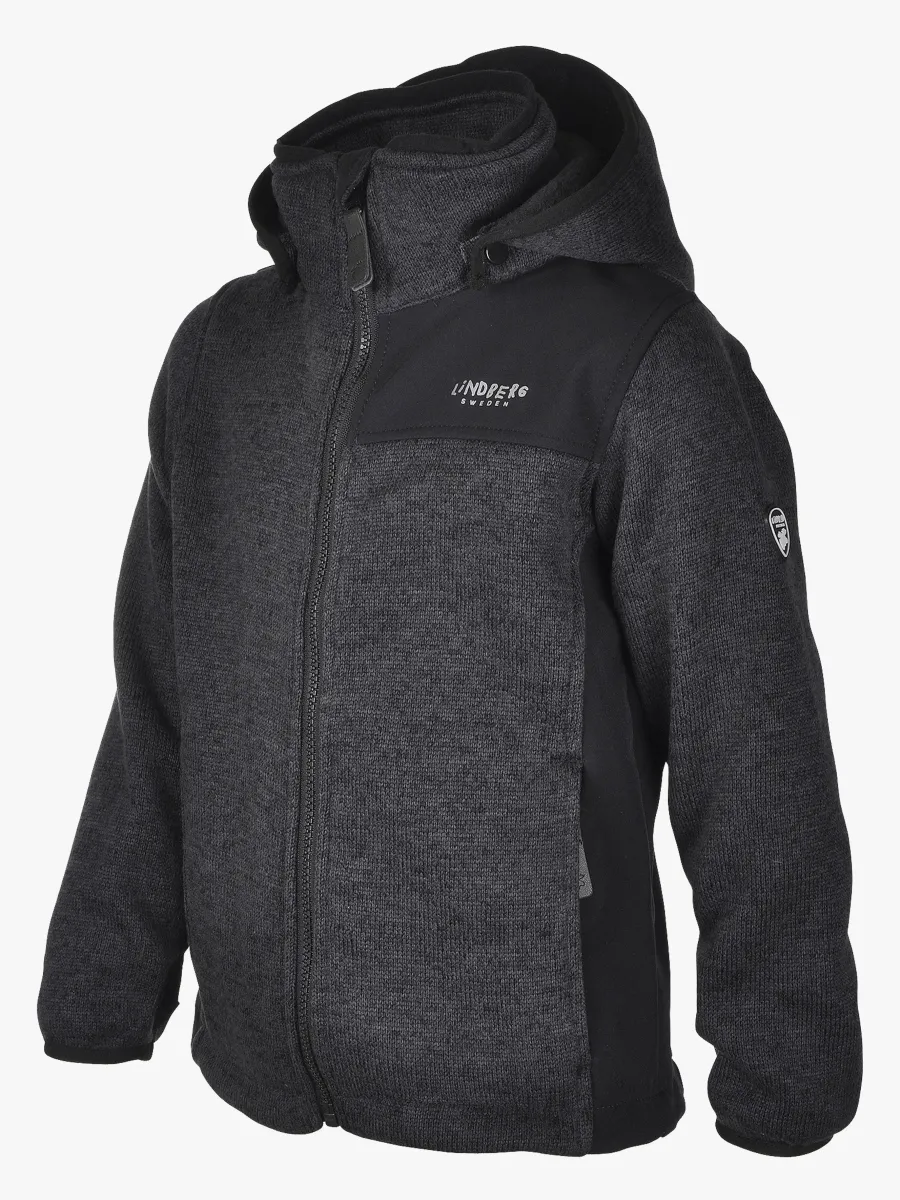 Lindberg Bormio Fleecejacka, Black, 100