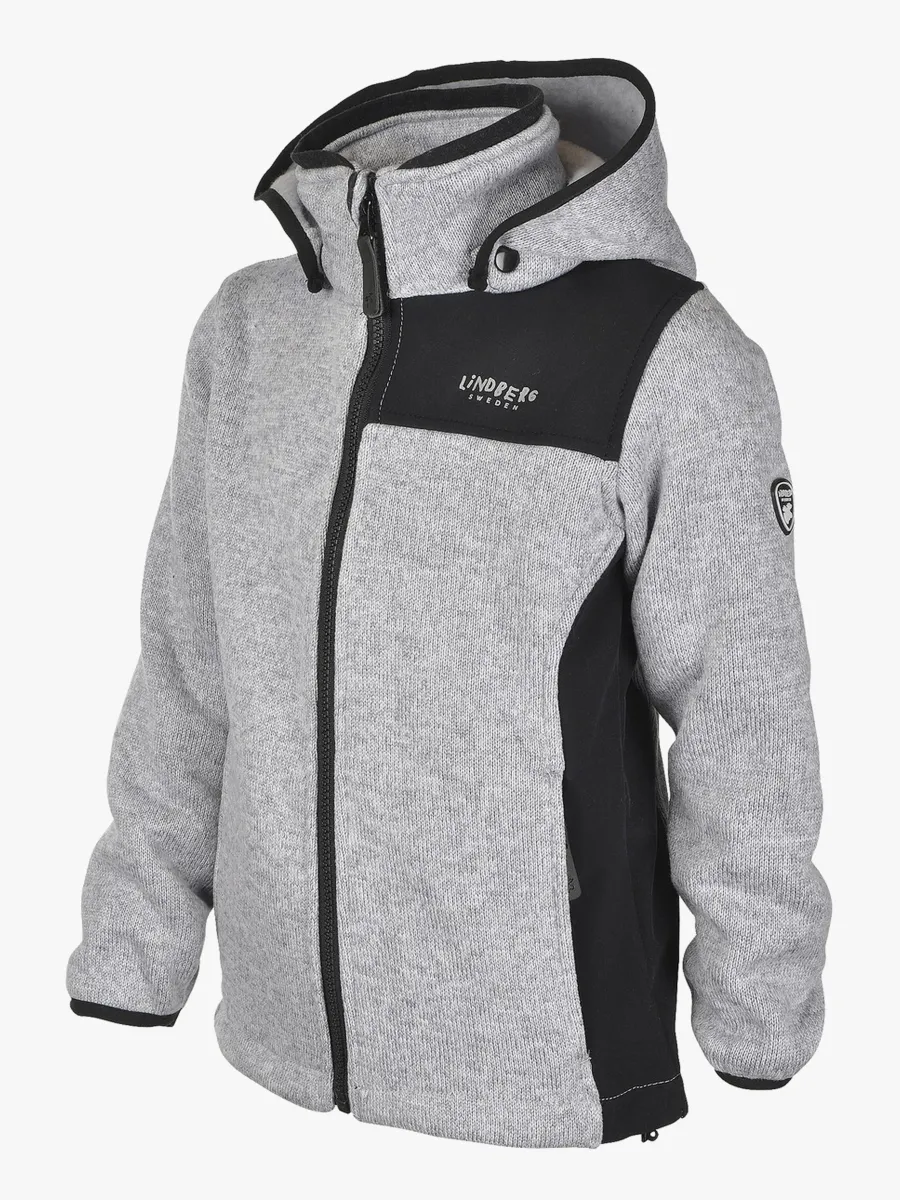 Lindberg Bormio Fleecejacka, Grey Melange, 90